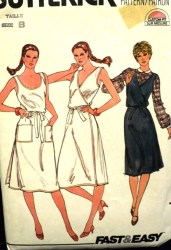 3726 STRAPPY WRAP TIED SUN DRESS, JUMPER 70S PATTERN 12-16